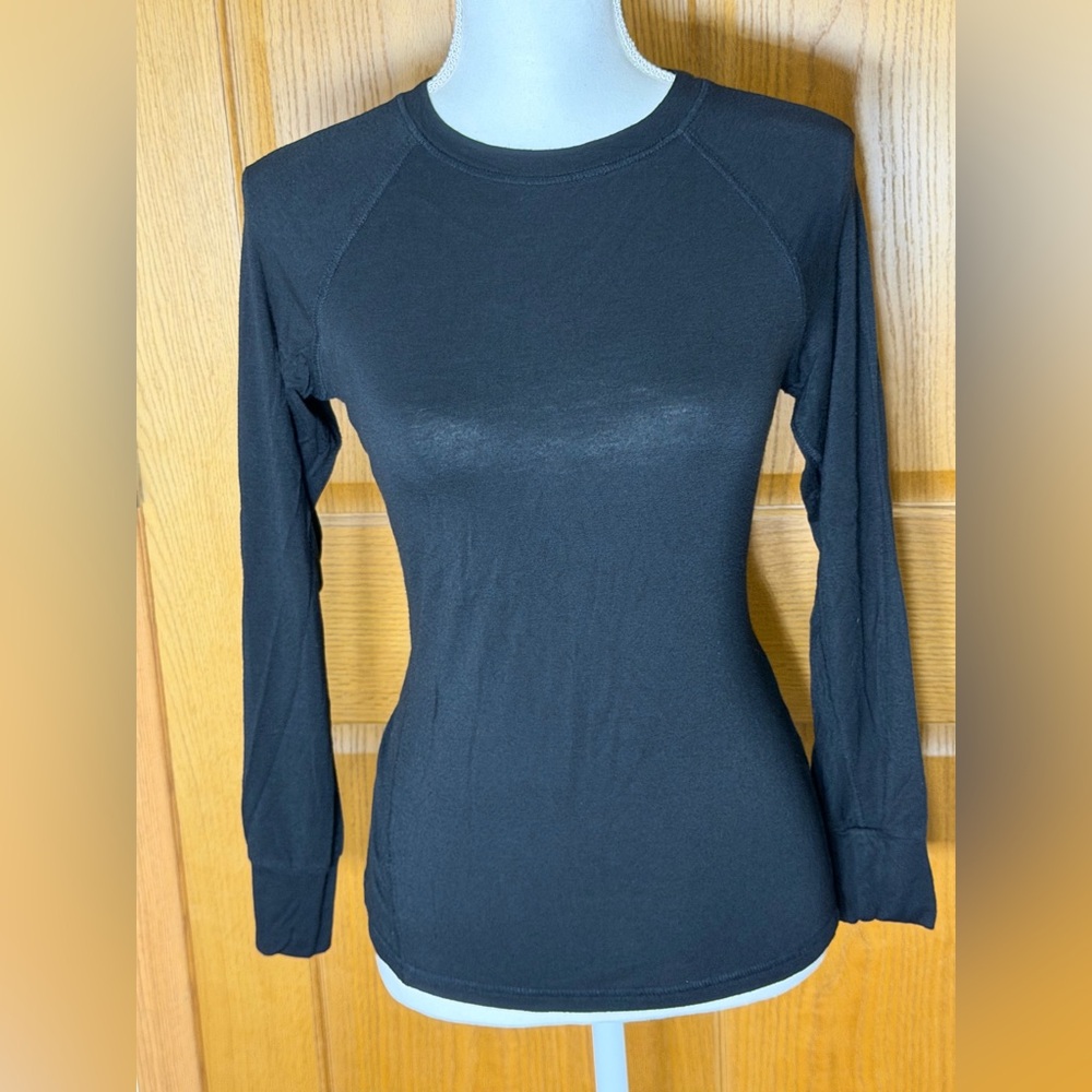 Mandala Black Under Scrub Long Sleeve Size Small